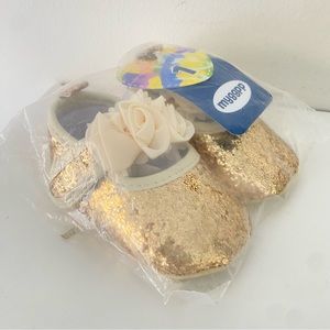 Myggpp Baby Girls Shoes 0-6 Month Infant Gold